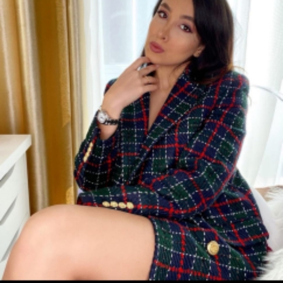 Zara plaid Blazer - Picture 2 of 6